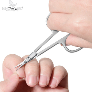 Ciseaux de manucure professionnels en acier inoxydable noir de haute qualité lame droite outil de soin des ongles des cuticules outil de beauté durable - Product Image 6