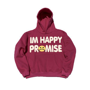 Sweat à capuche bouffant 3d lourd Hip Hop de haute qualité sweat à capuche d'impression bouffante surdimensionné impression de mousse de lettre personnalisée pour hommes à capuche - Product Image 1