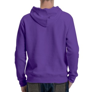 Sudaderas con capucha de algodón liso de gran tamaño para hombre, estilo callejero personalizado de fábrica con bordado 3D, jersey con hombros caídos - Product Image 3