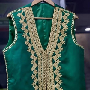 Chaleco Tradicional Afgano de Lana para Hombre, Informal, con Bordado a Mano Transpirable, para Eventos Festivos de Otoño y Ocasiones Culturales - Product Image 1