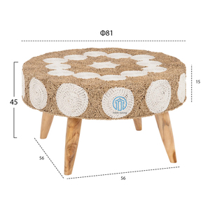 New Design Beautiful Natural Handmade Seagrass Coffee <b>Table</b> for Home Decoration, Livingroom Decoration Made in Vietnam Wholesale - Product Image 5