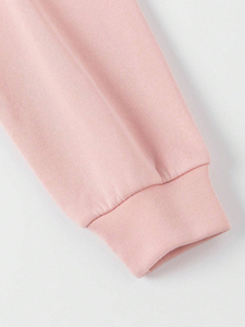 Sweat à capuche OEM pour femme grande taille, coupe courte, en molleton de coton délavé, à épaules tombantes, avec cordon de serrage et capuche brodée personnalisée, pour l'automne/hiver - Product Image 6