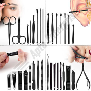 Kit de soin des ongles écologique, imperméable, réutilisable et personnalisable, 32 pièces, ensemble de manucure professionnel, coupe-ongles - Product Image 2
