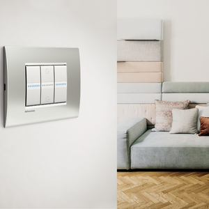 Luce vivente 18 pezzi antracite foro cappuccio interruttore a parete modulo L4950 Polo finta - Product Image 4