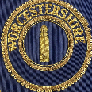 Guanteletes de mano de la mejor calidad, puños bordados con flecos Regalia, regalos, puños artesanales de Metal, masón usado Premium Ronpex - Product Image 6