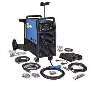 เครื่องเชื่อมมัลติโปรเซส Multimatic-235 พร้อมรถเข็นแบบสองกระบอกสูบ และชุดเชื่อม TIG สำหรับอะลูมิเนียม กำลังไฟ 15-30 กิโลวัตต์ - Product Image 1