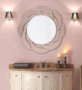 Handmade Crafts Decorative <b>Mirror</b> Brown Glass Wall <b>Mirror</b> Decorative Feature Highlighted <b>Bathroom</b> Wall <b>Mirror</b> Made In India - Product Image 2