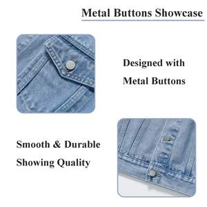 100% veste en jean de coton pour hommes vêtements décontractés de haute qualité vestes en jean pour hommes veste en jean pour hommes - Product Image 4