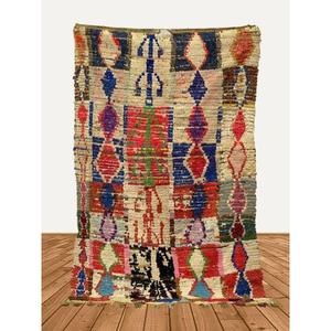 พรมบูเชอรูอิตเบอร์เบอร์โบโฮชิคสีสันสดใสสไตล์วินเทจ งานฝีมือแท้จากโมร็อกโก ของตกแต่งบ้านแบบแอตลาส - Product Image 1