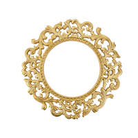 Nouvelle Arrivée Tendance : Assiette de Présentation Papillon Dorée en Acier Inoxydable Personnalisée, Style Baroque du XXe Siècle
