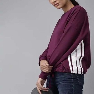 Sudadera con diseño de ropa informal con logotipo personalizado 2025 para mujer, conjuntos de sudaderas de algodón de Color sólido para mujer, ropa de invierno para mujer - Product Image 2