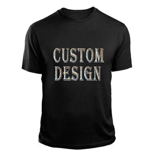 T-shirt pour homme en coton 100% avec strass, plusieurs couleurs, service OEM, coupe ample, qualité supérieure. - Product Image 2