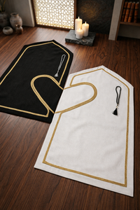 Alfombra de Oración Musulmana Hecha a Mano y Alfombra Islámica Jannat - Suave, Cómoda y Elegante - Product Image 3