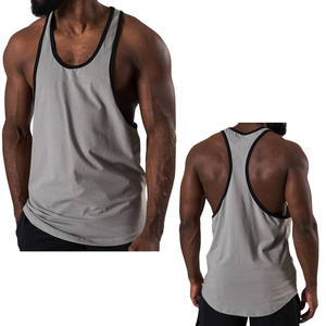 Camiseta Deportiva de Tirantes para Hombre, Personalizada, al por Mayor, Acanalada, para Gimnasio, Entrenamiento, Súper Gruesa, para Verano - Product Image 1