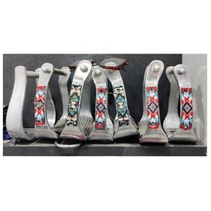 Símbolo cristiano y diseño de pintura Estribo de caballo Producto de aluminio ecuestre - Product Image 6