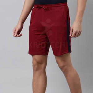 Custom <b>Men</b> <b>Shorts</b> Breathable Cotton Casual <b>Shorts</b> with Drawstring <b>Waist</b> for Summer Streetwear - Product Image 3