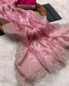 Boutique indienne Bollywood Designer Saree Exclusif FAncy Dernière Georgette Qualité Premium Saree Sari Qualité Premium - Product Image 2