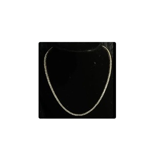 Collier de tennis en diamant naturel en or 10kt chaîne réglable à la mode pour les fêtes de mariage certifiée par IGI direct d'Inde - Product Image 1