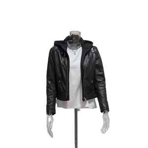 Veste en cuir de mouton véritable doux pour femme Manteau élégant en peau d'agneau pour femme - Product Image 6