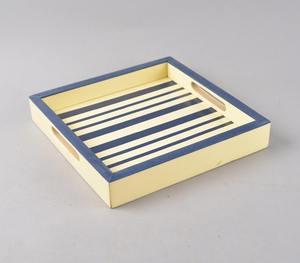 Juego de Bandejas de Madera Modernas de Primera Calidad, Hechas a Mano y Ecológicas, con Asa, Artesanía Natural al por Mayor para Servir Fruta - Product Image 2