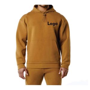 Ensemble de pantalons de survêtement et sweat à capuche délavés à l'acide lourds de haute qualité survêtement Vintage avec logo personnalisé vêtements d'entraînement sweats à capuche unisexes en polaire - Product Image 4