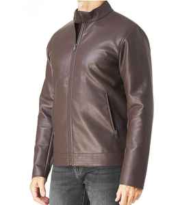 Chaqueta de Invierno para Hombre, de Cuero Genuino, con Cuello Alto y Logotipo Frontal, Calidad Premium, Resistente al Viento y Transpirable - Product Image 2