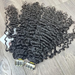 Bande de cheveux bouclés birmans bruts vietnamiens Ins le plus impressionnant ruban bouclé dans les extensions prix de gros - Product Image 1