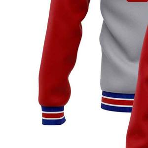 OEM Wholesale Blank <b>Vintage</b> Winter 100% Wool Anti-pilling Stripe Baseball Letterman <b>Varsity</b> <b>Jackets</b> - Product Image 6
