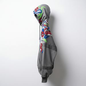 Women Heavyweight <b>Hoodie</b> <b>Velour</b> Embroidery Badge Eco-Friendly Graphic Pullover Manufacturer Wholesale Custom Streetwear - Product Image 5