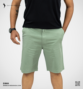 Shorts chino décontractés pour homme 100% coton Taille haute Séchage rapide Respirant Brodé Vêtement de tous les jours Durable Coupe-vent - Product Image 1