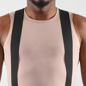 KATOROS Camiseta deportiva de manga corta para hombre, transpirable, de secado rápido, de licra/poliéster/malla, camiseta sin mangas para ciclismo, color rosa - Product Image 6