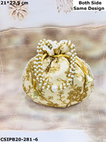 Sac de pochettes brodé indien fait à la main pour femmes Parfait pour les faveurs de mariage, les cadeaux de retour et les occasions spéciales!