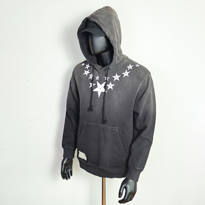 Sweat à capuche unisexe en molleton 100 % coton, coupe classique, manches régulières, imprimé personnalisé, délavé à l'acide, appliqué brodé, collection hiver 2026 - Product Image 4