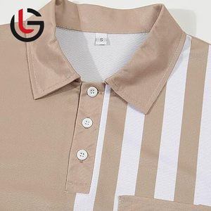 เสื้อโปโลสำหรับผู้ชายเสื้อกอล์ฟผ้าถัก180กรัมเสื้อคอตตอน100% สูงดีไซน์ยอดเยี่ยม - Product Image 5