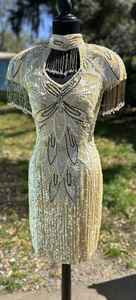 Vestido de noche MIDI elegante de lujo para mujer, recién llegado, vestido de graduación recto con bordado sin mangas y cintura natural - Product Image 3