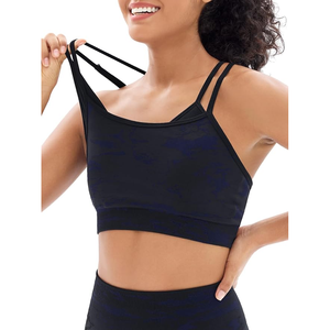 ชุดโยคะของผู้หญิงกางเกงเลกกิ้งผ้ายืดพร้อมโลโก้ขนาดใหญ่พิเศษแบบแห้งเร็วสั่งผลิตได้ตามต้องการ - Product Image 2