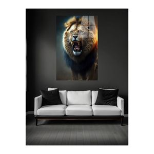 Pittura su vetro leone ruggente - Product Image 4