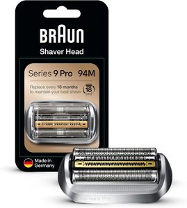 Cabezal de Repuesto para Afeitadora Braun 94M Plateado, Compatible con las Series 9 Pro y Series 9, Afeitadoras Eléctricas para Hombre - Product Image 1
