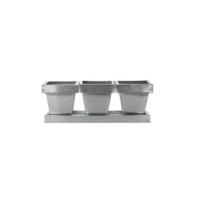 Macetas colgantes para decoración de jardín al aire libre redondas galvanizadas de Metal, maceta con soporte de anillo de hierro, maceta colgante de pared, soporte de flores - Product Image 4