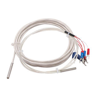 Capteur de température thermocouple RTD industriel Pt100 en silicone, sonde à 3 fils, prix bas pour application de chauffage - Product Image 3