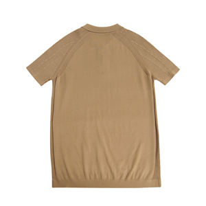 Maglione Marrone Personalizzabile ODM per <span class=keywords><strong>Uomo</strong></span>, 100% Cotone Lavorato a Maglia, <span class=keywords><strong>Manica</strong></span> Corta, Stile Maturo - Product Image 2