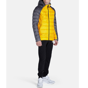 Blouson bombardier matelassé en duvet jaune rembourré personnalisé de haute qualité pour hommes/veste matelassée/veste à bulles Veste et joggeurs pour hommes - Product Image 4