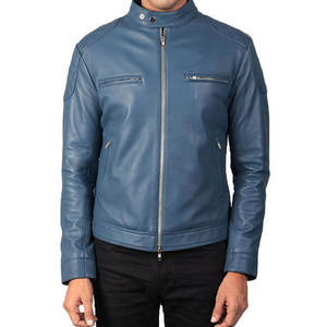 Automne hiver cuir mode hommes vestes meilleure qualité respirant veste en cuir véritable pour hommes - Product Image 2