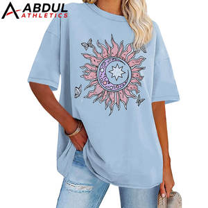 T-shirt oversize décontracté pour femmes, haut en coton doux, coupe ample, streetwear confortable, t-shirt oversize pour femmes - Product Image 1