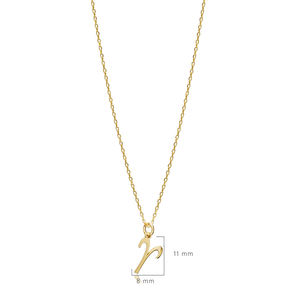 Collar con colgante del zodiaco Aries, Plata de Ley 925 chapada en oro, joyería hecha a mano con horóscopo para compradores mayoristas - Product Image 2