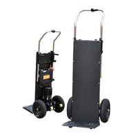 Chariot à main électrique pour escaliers, plateforme métallique, chariot à deux roues, transporteur mobile pour stockage industriel