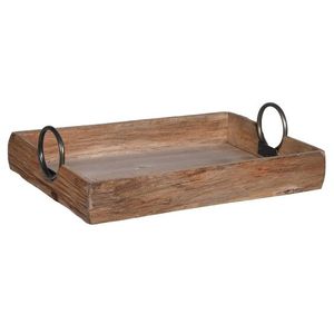 Vente en gros Grand plateau de service en bois de rangement pour la cuisine à usages multiples Vaisselle décorative Plateaux de petit-déjeuner en bois pur - Product Image 2
