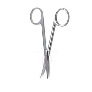 Ciseaux dentaires manuels incurvés de haute qualité 4,5 pouces |   Ciseaux orthodontiques en acier inoxydable allemand de qualité supérieure, certifiés CE pour la dentisterie - Product Image 3