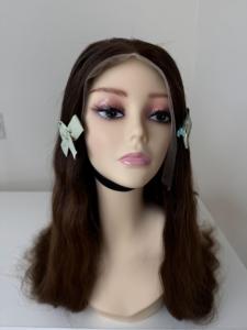 ผมต่อเวียดนามแท้แบบปิดหน้าผากด้วยเชือกผูกสองชั้น สีดำ  แบบตรง  100% เรมี่ สีธรรมชาติ - Product Image 2