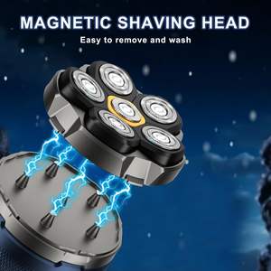 Afeitadora Eléctrica Inalámbrica Portátil para Hombres Calvos, Resistente al Agua IPX7, Afeitado en Seco/Húmedo, Afeitadora Rotatoria con Idioma Alemán para Uso Facial y en Autocaravanas - Product Image 6